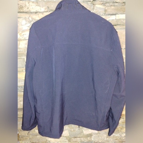 Calvin Klein men's navy blue jacket, water resistant size large Like New - Picture 13 of 15